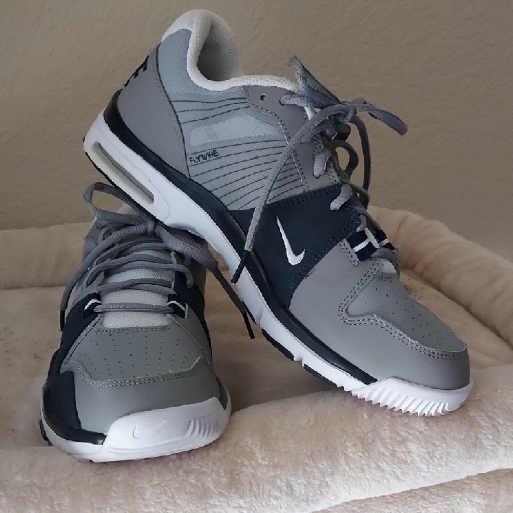 Nike Trainer 1 Gray and Blue Athletic Shoes Size 10 - Picture 5 of 8